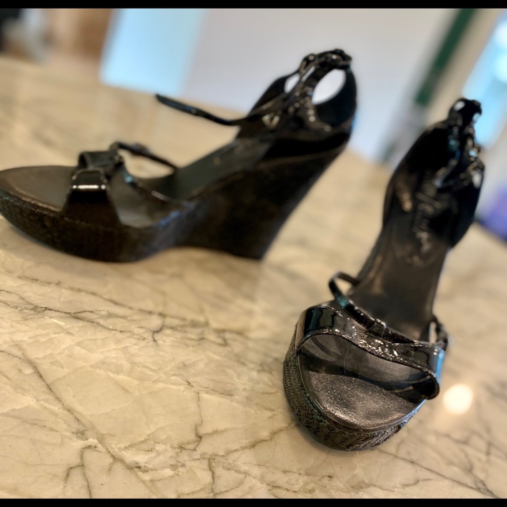 White House Black Market Black Wedge